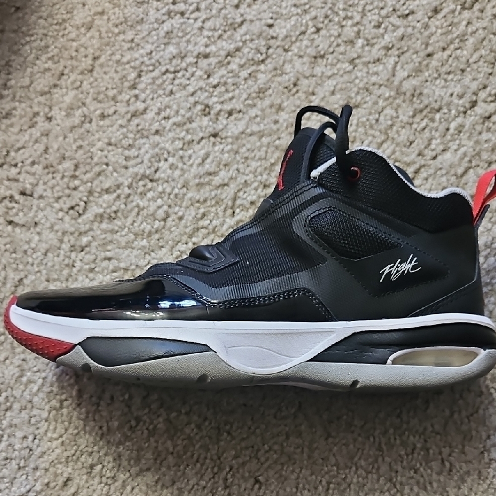 Men's Black and Red Sneakers